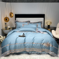 Bộ giường King Kích thước King Setding Bộ đồ giường bằng vải bông Ai Cập